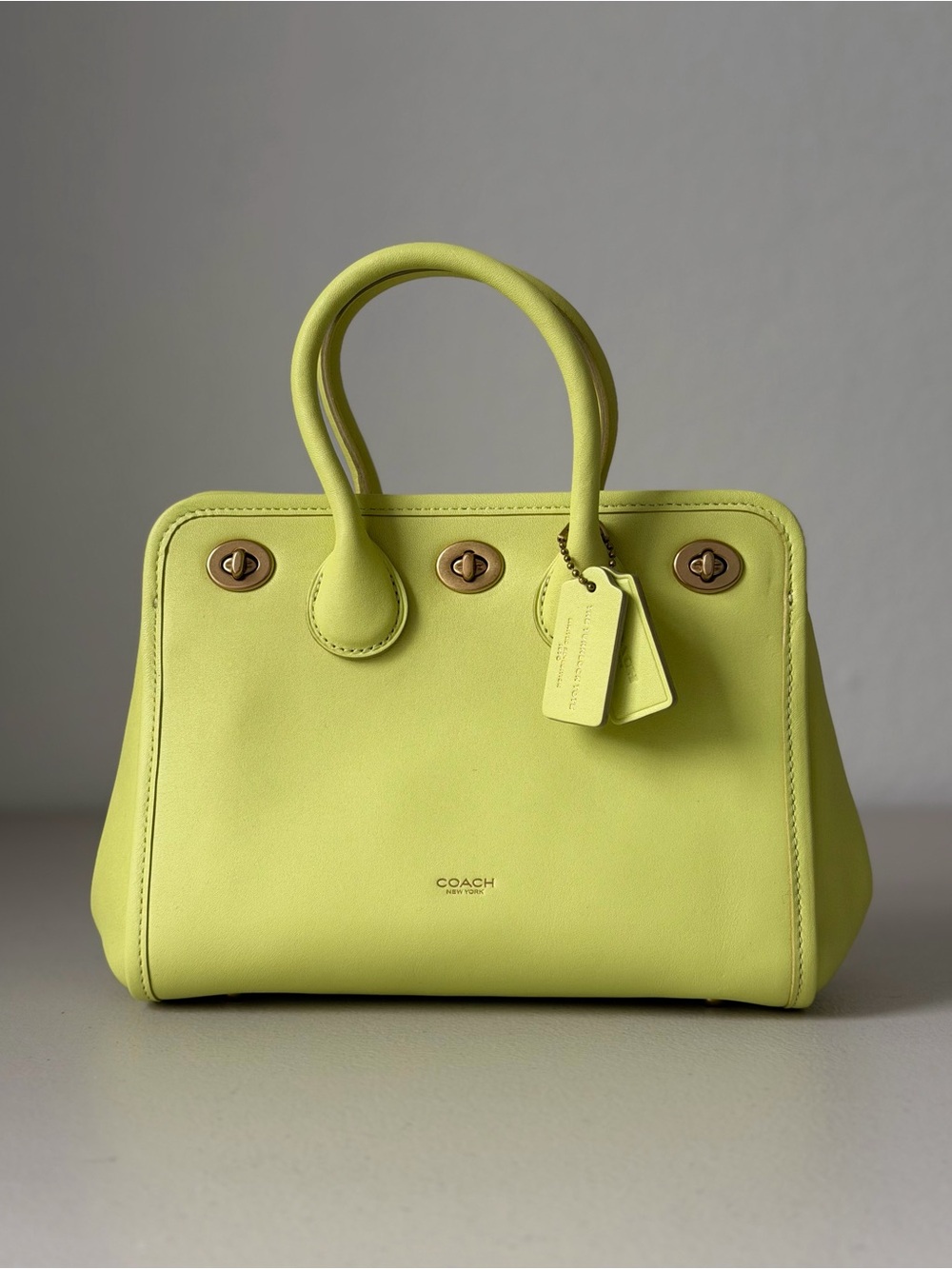 Coach Triple Turnlock Tote 22